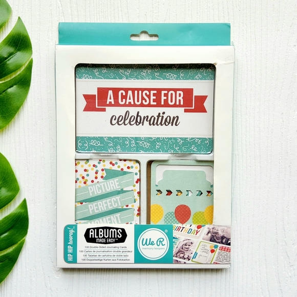 We R Memory Keepers Albums Made Easy HIP HIP HOORAY! 100 Double-Sided Card Set - Picture 2 of 4